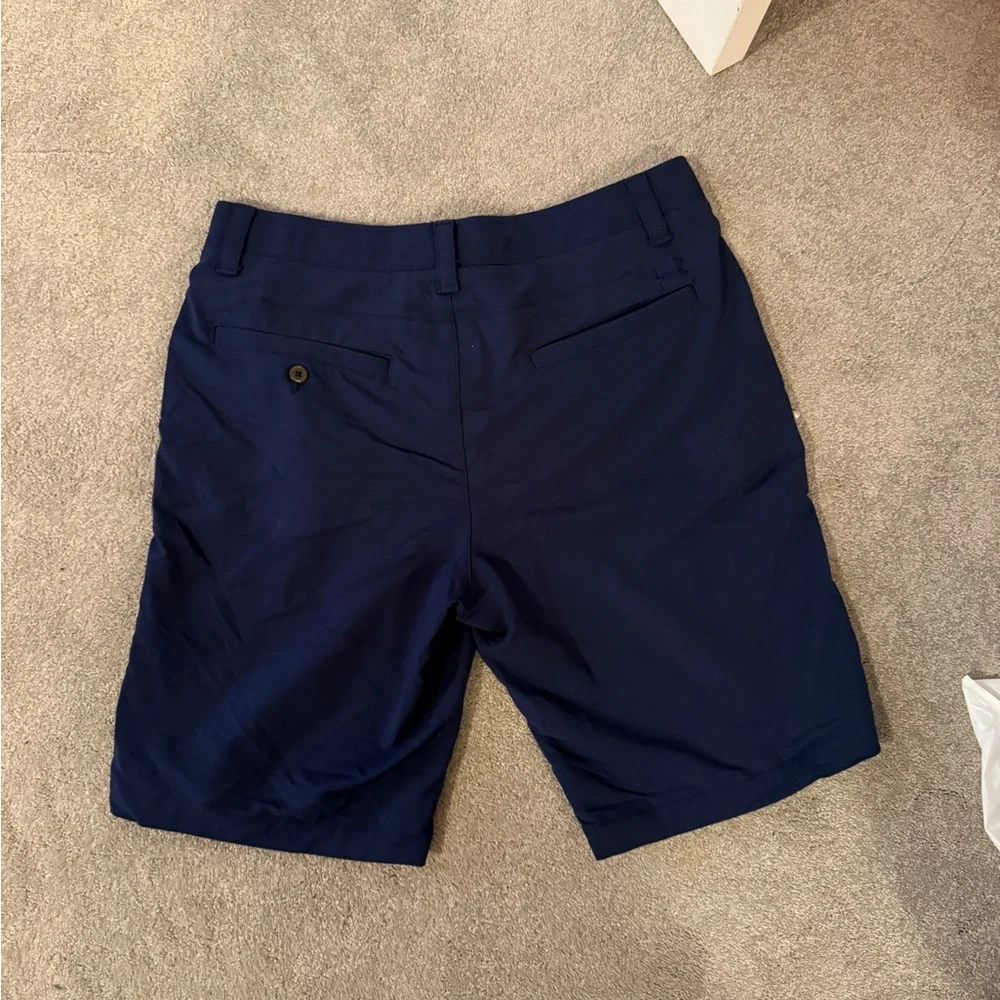 Under Armour Dark Blue Flat Front Shorts